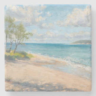 Porta-copo De Pedra Coastal Breeze Fine Art Beach Print
