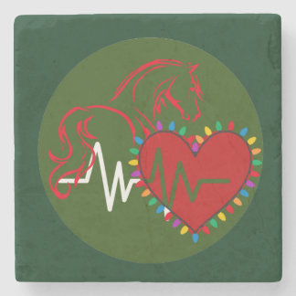 Porta-copo De Pedra  Coaster Christmas Logo