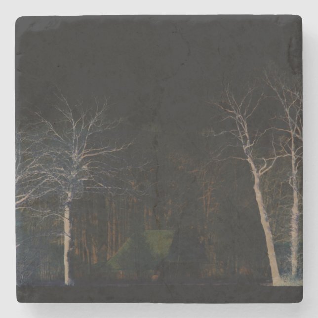 Porta-copo De Pedra Coasterm Lado Escuro 4 (Frente)