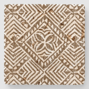 Porta-copo De Pedra Coaters havaianos da pedra do bar de Tiki do Tapa