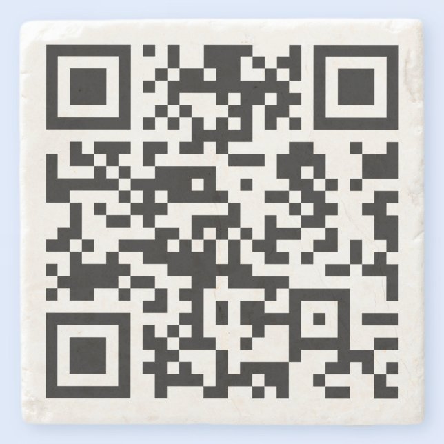 Porta-copo De Pedra Código QR Criado instantaneamente (digitando seu U (Criador carregado)