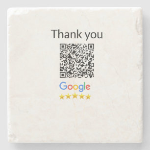 Porta-copo De Pedra Código QR minimalista simples adicionar logotipo n