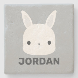 Porta-copo De Pedra Coelho Bonito com Nome Personalizado
