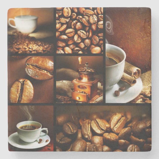 Porta-copo De Pedra Colagem 2 do café (Frente)