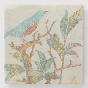 Porta-copo De Pedra Colagem Aviária I