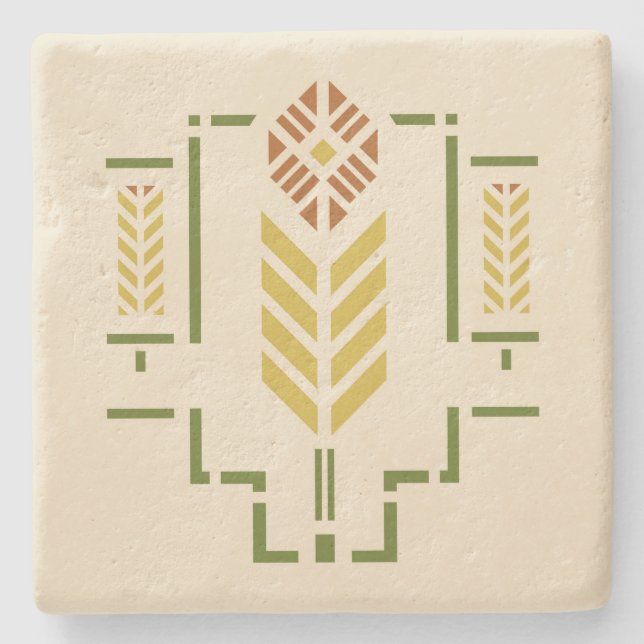 Porta-copo De Pedra "Colheita adoptiva " de Helen (Frente)