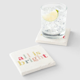 Porta-copo De Pedra Colorir Moderno Tudo Está Brilhante | Férias feliz