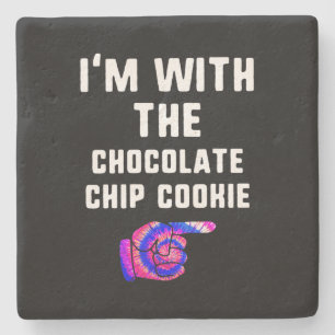 Porta-copo De Pedra Com Chocolate Chip Cookie Tie Dye Halloween