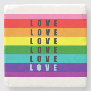 Porta-copo De Pedra Comemorar amor, orgulho e autenticidade