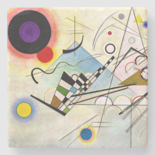Porta-copo De Pedra Composição 8 de Kandinsky
