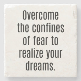 Porta-copo De Pedra Concretize Seus Sonhos Suporte de Pedra de Mármore