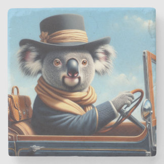 Porta-copo De Pedra Condução De Koala