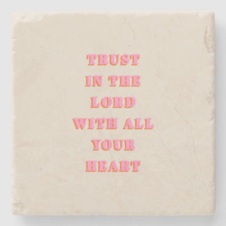 Porta-copo De Pedra Confiança No Lorde Proverbs 3:5-6 Bíblia Verse Cot