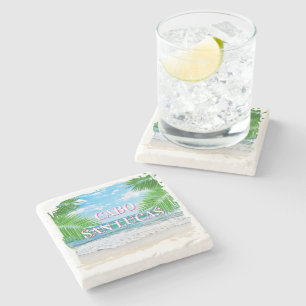 Porta-copo De Pedra Conjunto de Portas copos do Cabo Stone