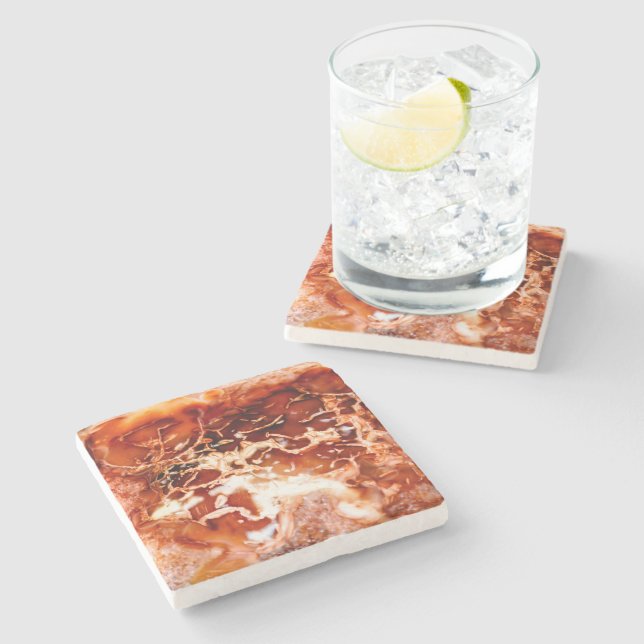 Porta-copo De Pedra Conjuntos de outono profundos em pedra (Lateral)