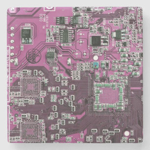 Porta-copo De Pedra Conselho de Circuito Púrpura PCB Circuito Conjunto