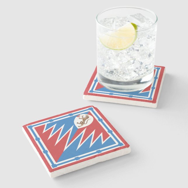 Porta-copo De Pedra Contrada della Pantera (Pantera) Palio di Siena (Lateral)