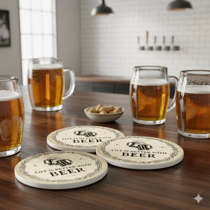 Porta-copo De Pedra Copo de apoio para negócios de bar de cerveja vint
