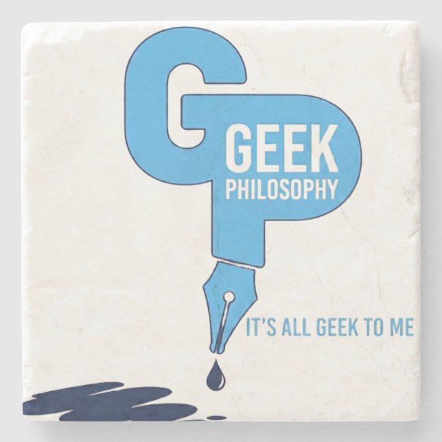 Porta-copo De Pedra Copo de Filosofia Geek (Frente)