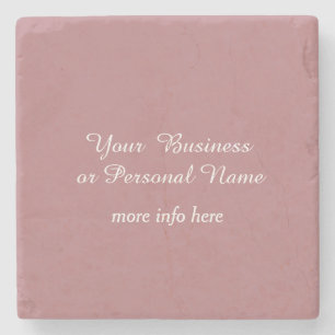 Porta-copo De Pedra cor sólida rosa poeirenta