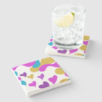 Corações Bonitos Camuflagem Cor-de-rosa Amarelo