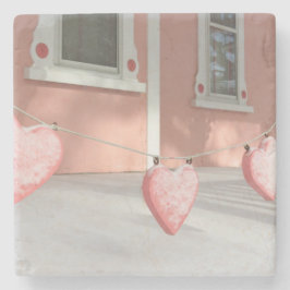 Porta-copo De Pedra Corações de Pão-Gingerido em Neve - Vinha de Marth