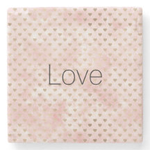 Corações Dourados de Cor de Água Cor Rosa Esbranqu