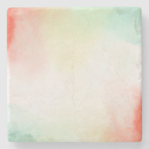 Porta-copo De Pedra Corante Vermelho Amarelo Escamudo