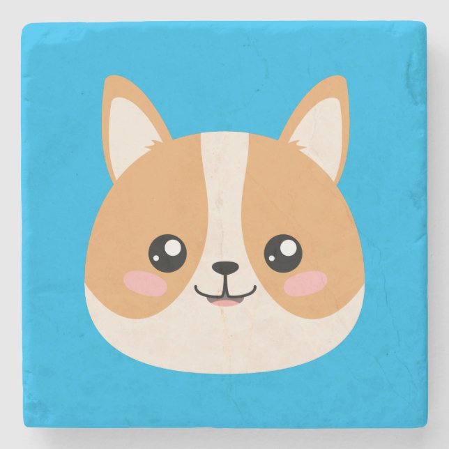 Porta-copo De Pedra Corgi (Frente)