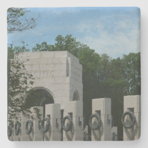 Porta-copo De Pedra Coroa de Flores do Memorial da II Guerra Mundial e
