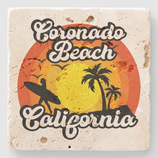 Porta-copo De Pedra Coronado Beach, Califórnia (Frente)