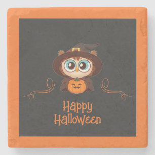 Porta-copo De Pedra Coruja/Queda/Outono/Halloween/abóbora