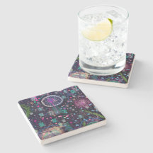 Cosmic Snow Storm: Abstract Maximalism Art