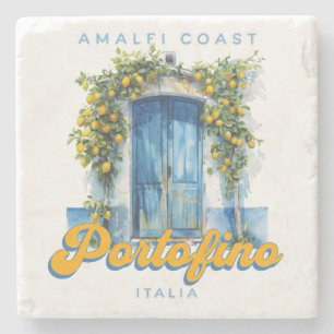Porta-copo De Pedra Costa Amalfi Portofino La Dolce Vita Italia Lemons
