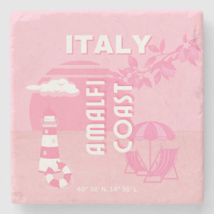 Porta-copo De Pedra Costa Amalfi, Viagem, Arte Rosa