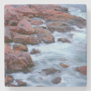 Porta-copo De Pedra Costa rochosa com água, Canadá