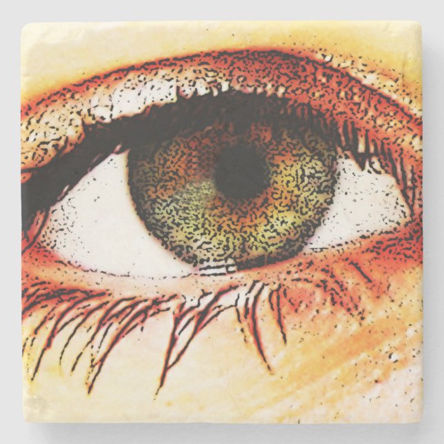 Porta-copo De Pedra Costeira ocular (Frente)