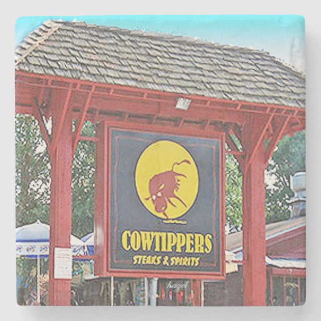 Porta-copo De Pedra Cowtippers, Cowtippers Atlanta, Cowtippers (Frente)
