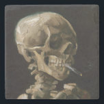 Porta-copo De Pedra Crânio com cigarro queimado Vincent van Gogh Art<br><div class="desc">Vincent van Gogh (neerlandês, 1853-1890) Skull of a Skeleton with Burning Cigarette, 1885-86, Oil on canvas Unframed: 32 cm × 24, 5 cm (13 pol. × 9, 6 pol.) Trabalhos preparatórios de Vincent van Gogh. Essa pequena pintura faz parte da coleção permanente do Museu Van Gogh, em Amsterdã. Foi pintado...</div>