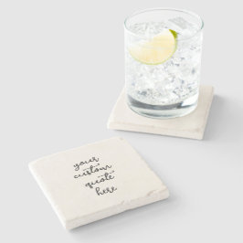 Porta-copo De Pedra Create Your Own Quote Stone Coaster