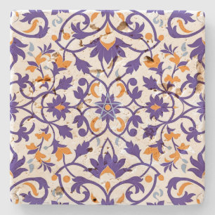 Porta-copo De Pedra Crie o Seu Próprio Mediterrâneo Roxo Dourado Azul