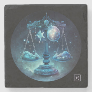 Porta-copo De Pedra Crie Seu Próprio Libra Celestial