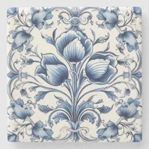Porta-copo De Pedra Crie Suas Próprias Flores de Tulipa Azul Deft Flor