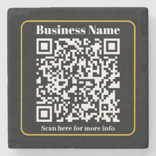 Porta-copo De Pedra Crie um código de QR comercial que pode ser verifi