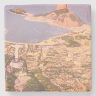 Porta-copo De Pedra Cristo Redentor, Rio de Janeiro, Brasil
