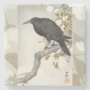 Porta-copo De Pedra Crow Raven Koson Japonês