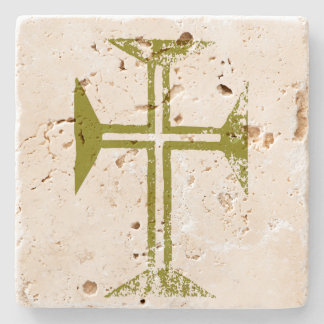 Porta-copo De Pedra Cruz Bizantina de Ouro Destruído