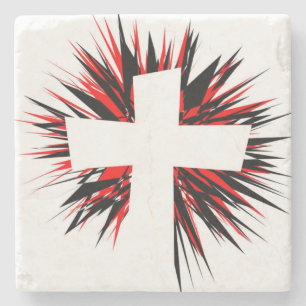 PORTA-COPO DE PEDRA CRUZAMENTO DE STARBURST BRANCO