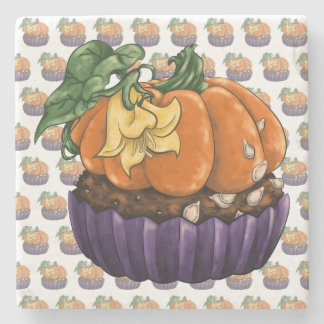 Porta-copo De Pedra Cupcake de abóbora