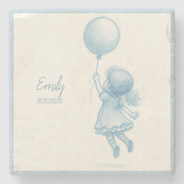 Porta-copo De Pedra Custom personalized baby girl name 